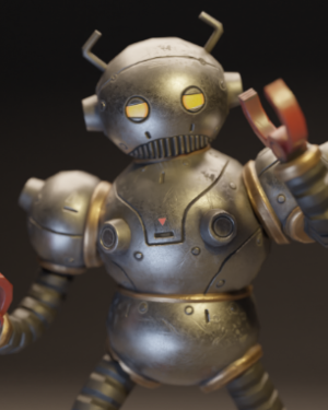 Retro Robot Series (Blender 2.9, Substance Painter) 2021 TUTORiAL
