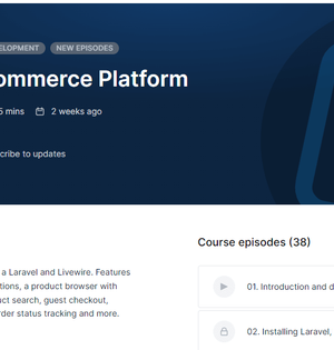 Codecourse - Build an e-commerce platform