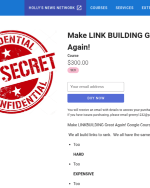 Holly Starks – Make LINK BUILDING Great Again