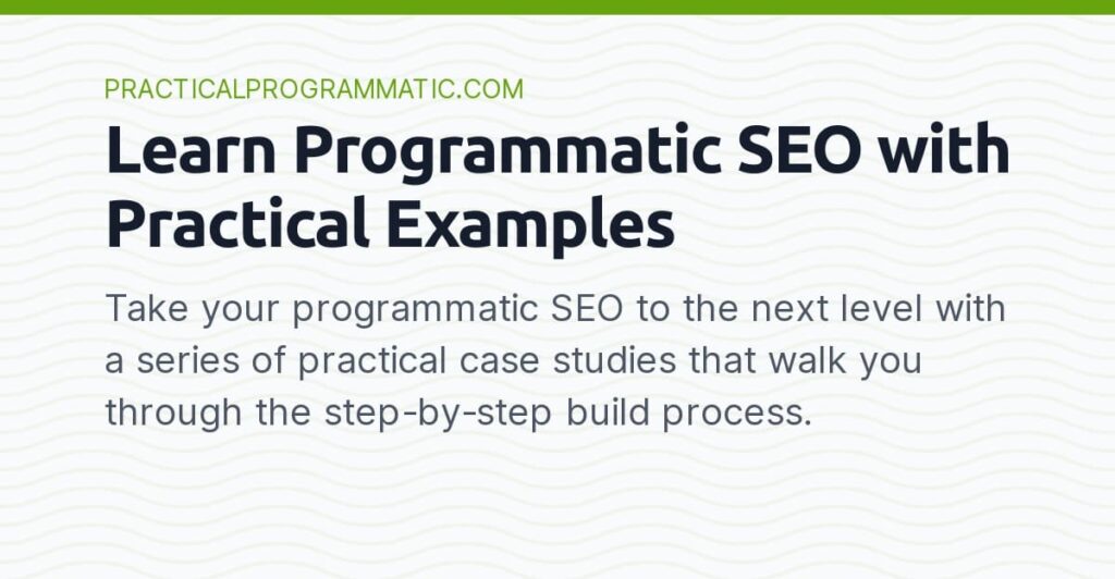 Ian Nuttall – Practical Programmatic SEO