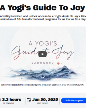 MindValley - Sadhguru - A Yogi's Guide To Joy