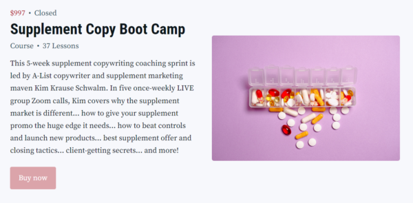 Kim Krause Schwalm – Supplement Copy Boot Camp