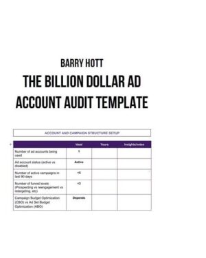 Barry Hott – The Billion Dollar Ad Account Audit Template