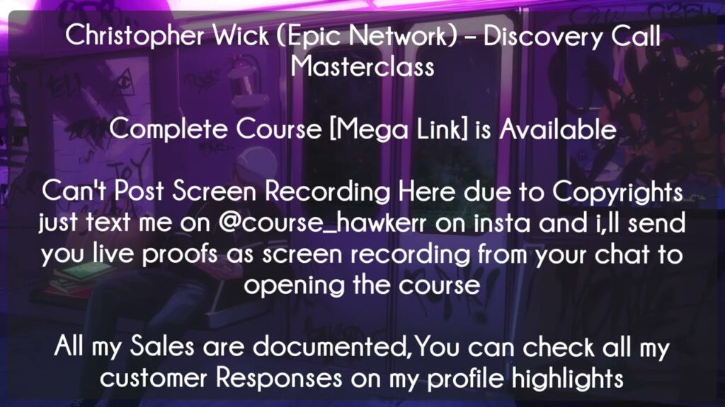 Christopher Wick (Epic Network) - Discovery Call Masterclass