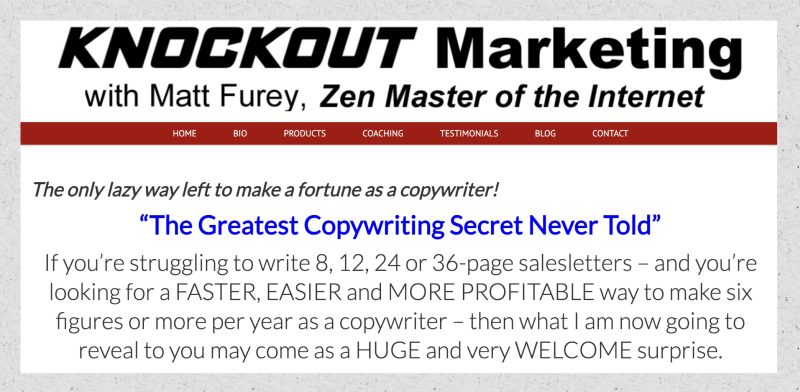 Matt Furey – The Original Matt Furey Email Copywriting Seminar