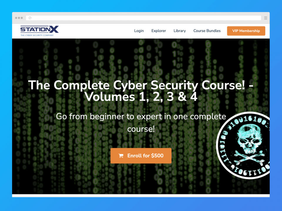 Station X – The Complete Cyber Security Course! – Volumes 1, 2, 3 & 4
