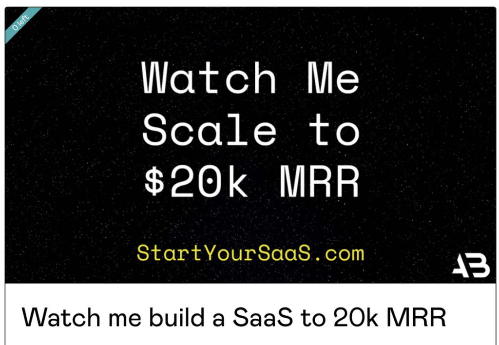 Alex Berman – Watch me build a SaaS to 20k MRR