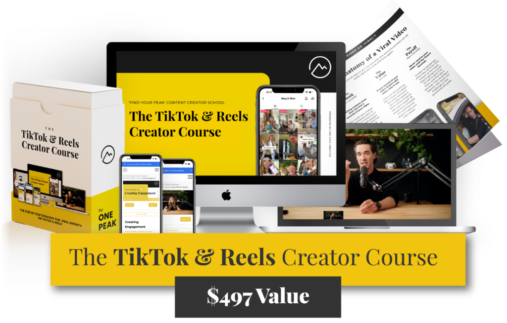 One Peak Creative Agency – The Tiktok and Reels Creator Course